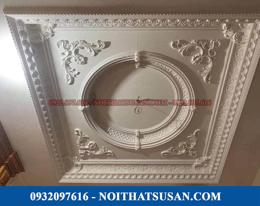 Trần thạch cao cho phòng khách nhà ống sáng tạo