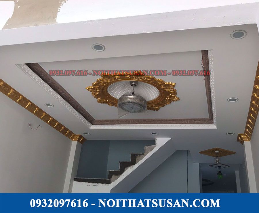 Trần thạch cao phòng khách sáng tạo
