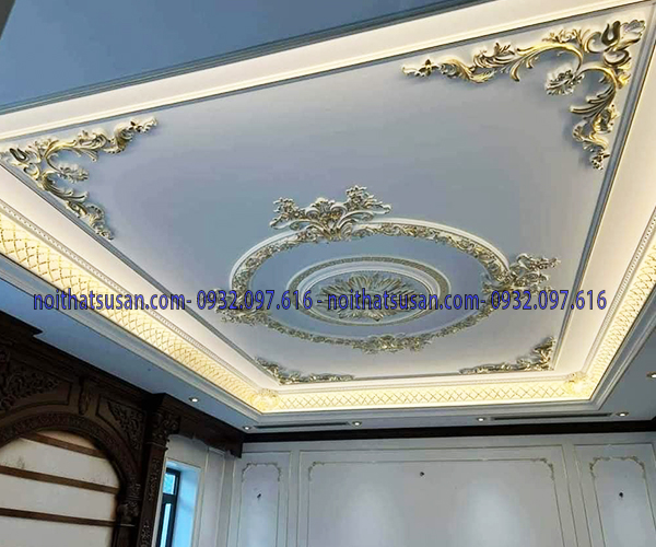 Trần thạch cao cổ điển 1