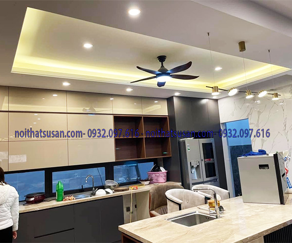 Trần thạch cao phòng bếp hiện đại 1