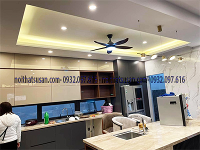 Trần thạch cao phòng bếp hiện đại