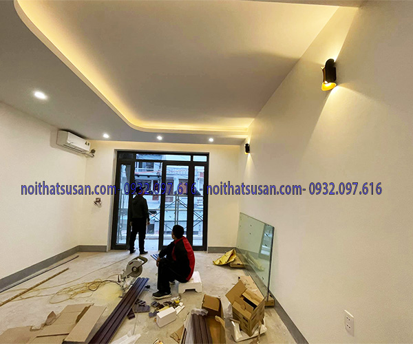 Trần thạch cao phòng ngủ hiện đại 1