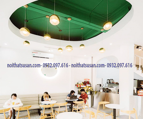 Trần thạch cao quán cafe 1