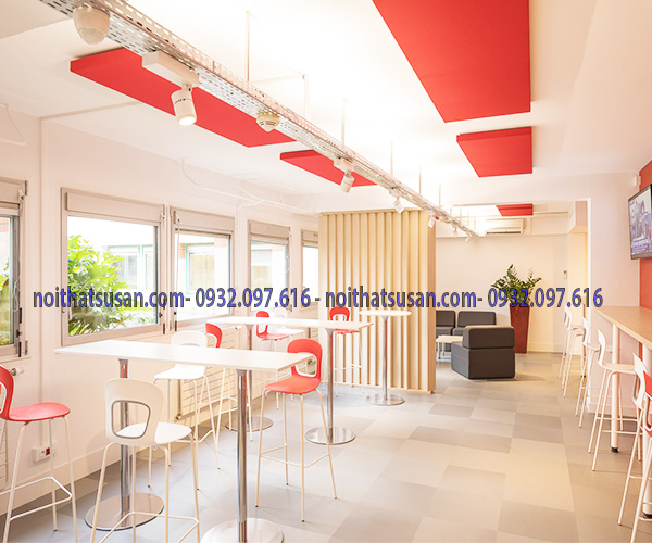 Trần thạch cao quán trà sữa hiện đại 1