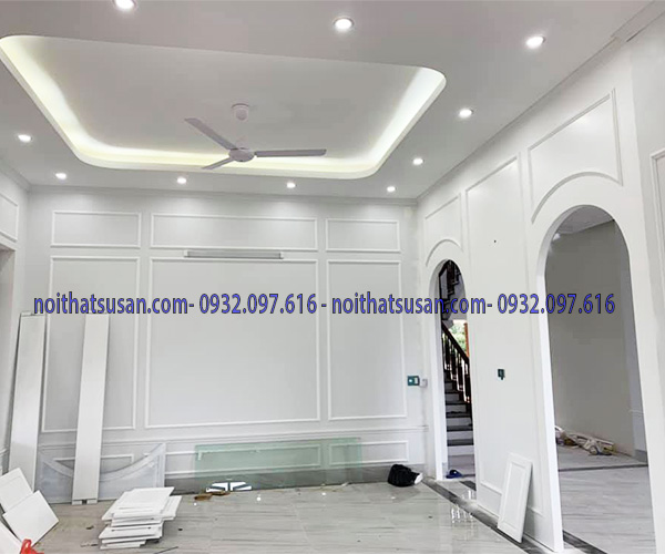 Trần thạch cao shop bán hàng 1