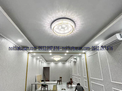 Trần thạch cao shop hiện đại